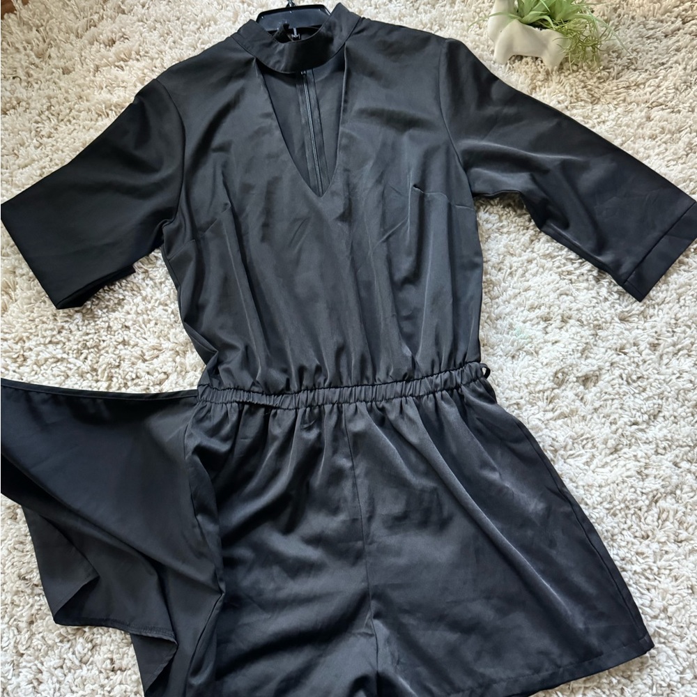 Super cute, unique romper skirt little black dress evening date night ou…